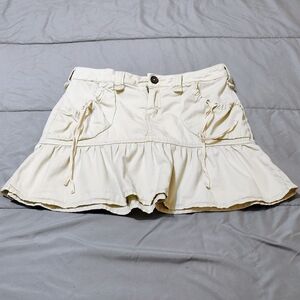 Limited Too Cream Ruffle Skort